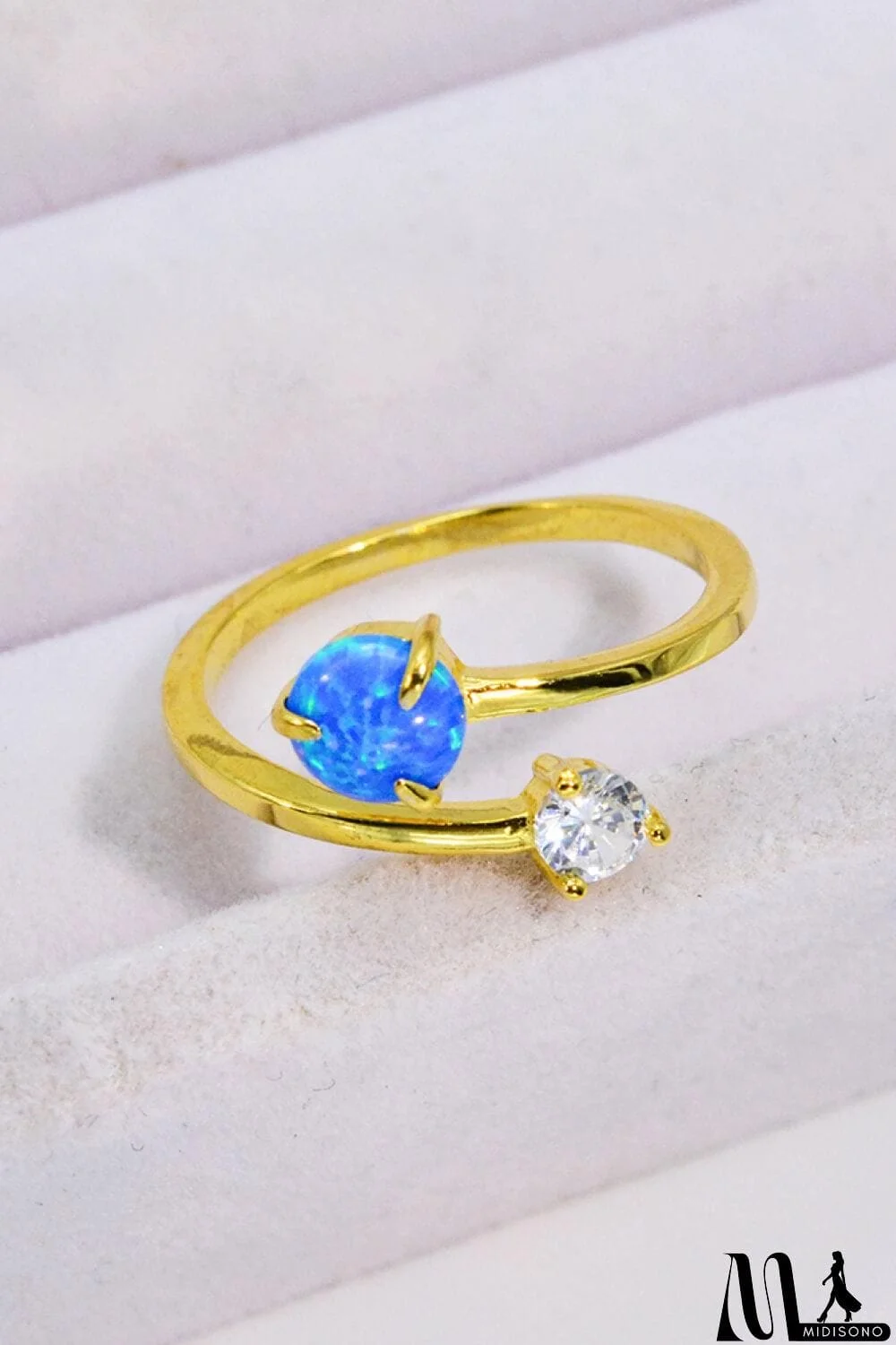 MidiSono - Opal and Zircon Open Ring