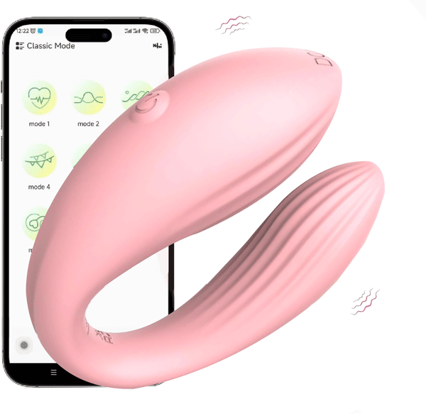 Floryn &ndash; App-Controlled Wearable Panty Vibrator for Couples, G-Spot & Clitoral Stimulation with 9 Vibration Modes By Rose Toy
