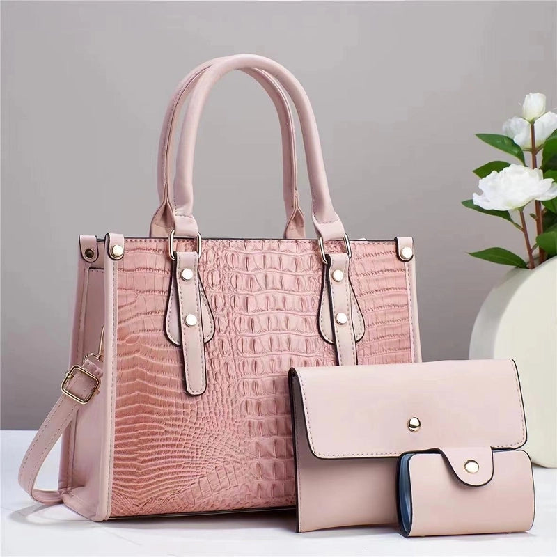 Bag Women’s Summer New Three-piece Set Trendy Fashionable Hand Shoulder Crossbody Bag Large Capacity Mother Bag