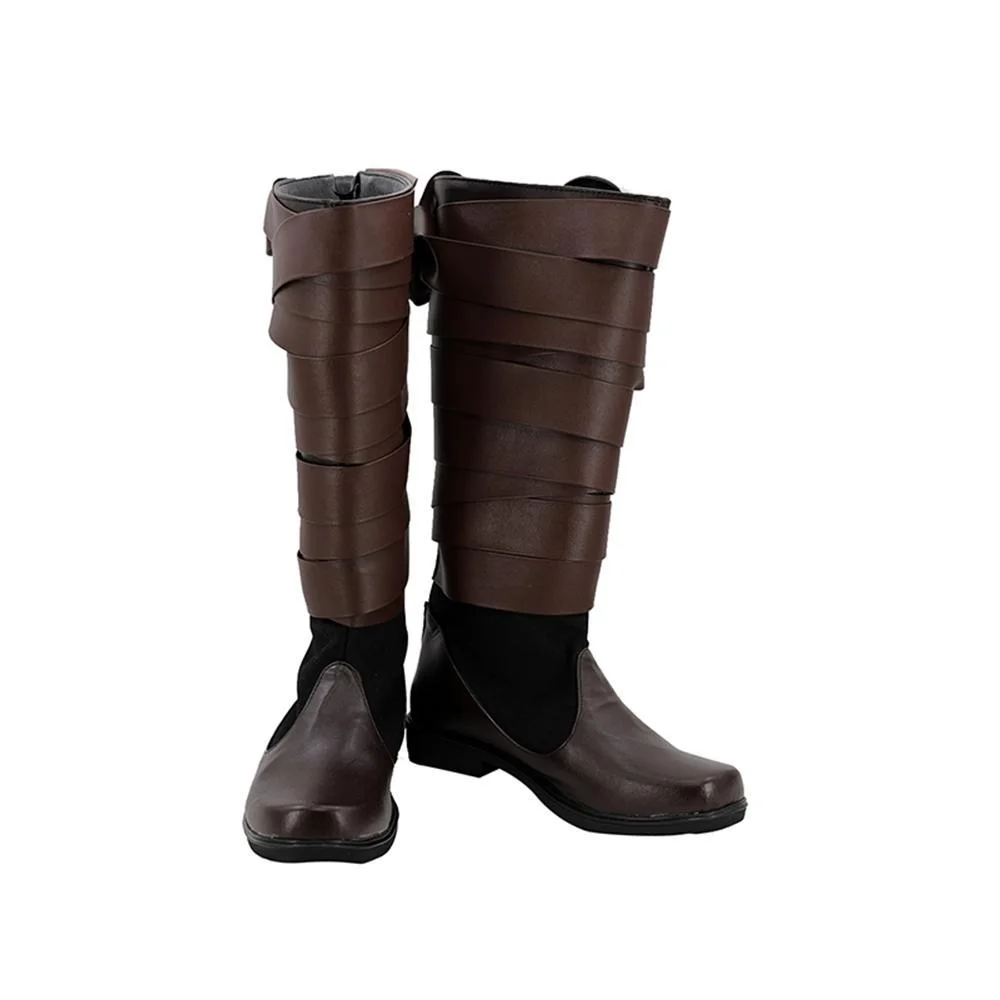 SW 8 The Last Jedi Luke Skywalker Boots Cosplay Shoes