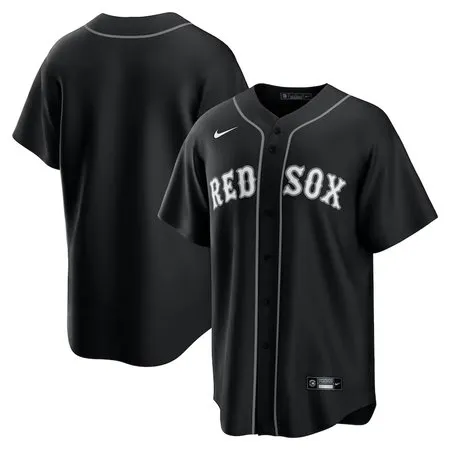Youth Boston Red Sox  Black Lights Out Replica Jersey