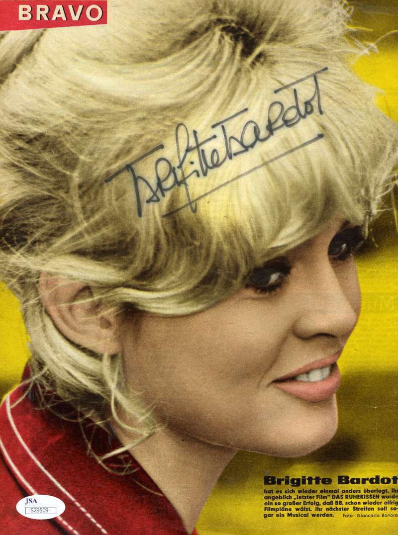 Brigitte Bardot Jsa Certified Autograph 8x11 Hand Signed Photo Poster painting Authenticated