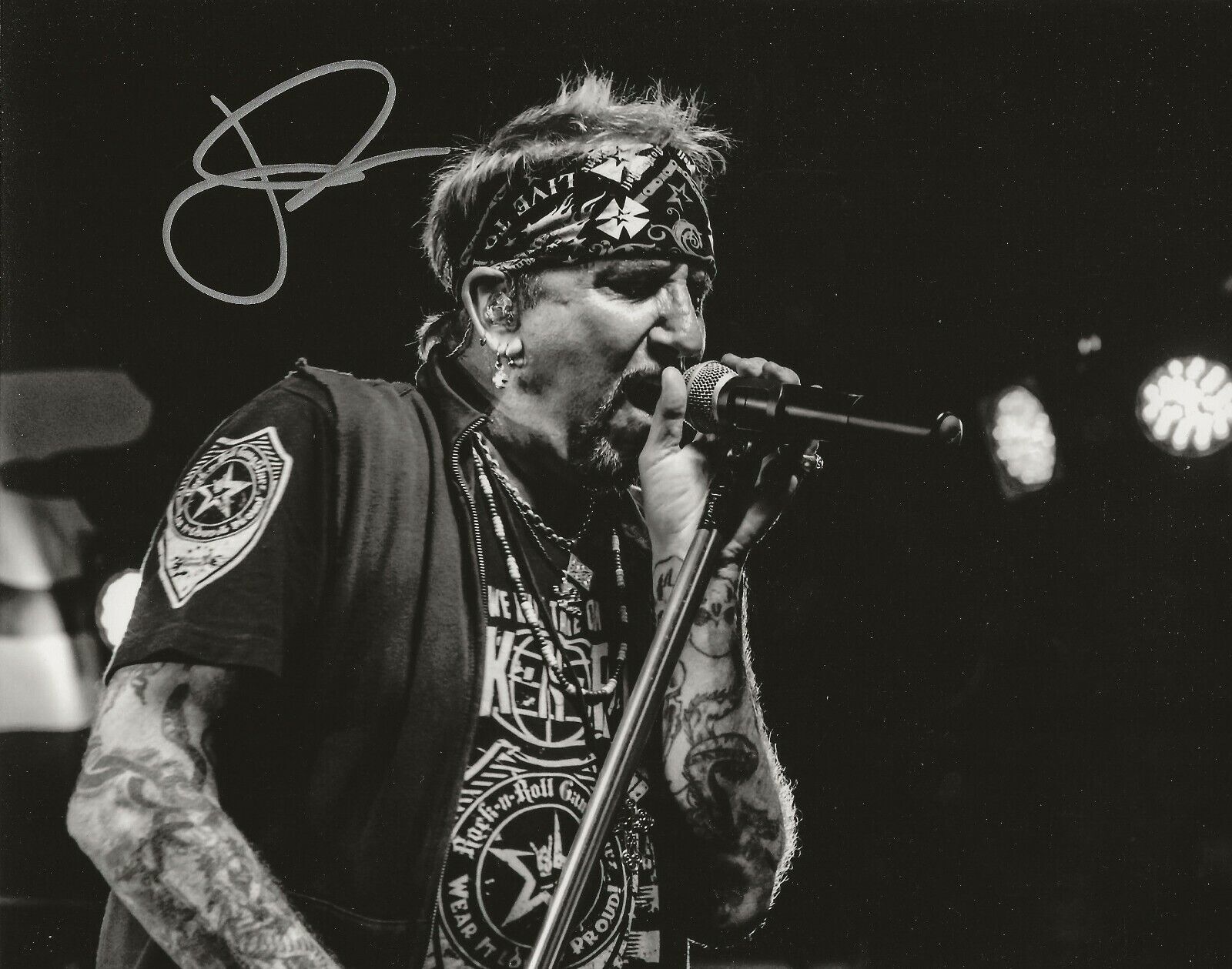 Jack Russell of Great White band REAL hand SIGNED Photo Poster painting #3 COA Autographed