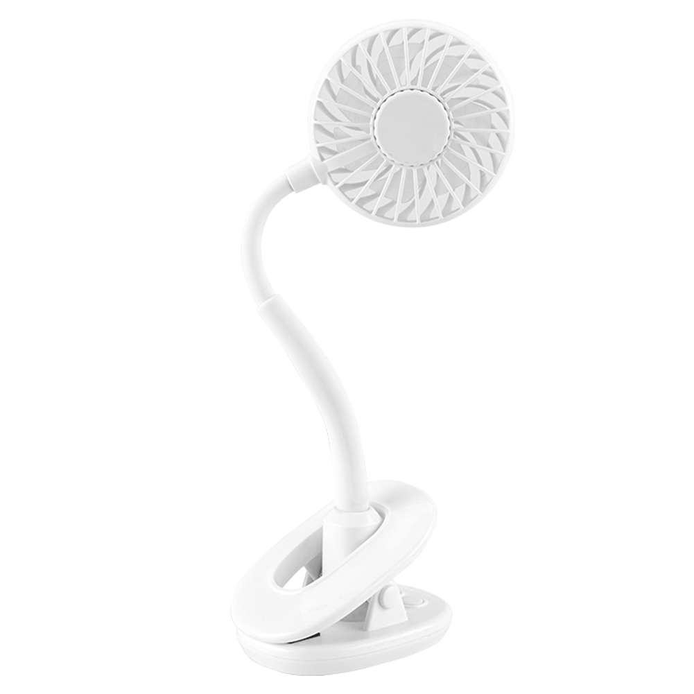 

Mini Aromatherapy Clip Fan USB Rechargeable Electric Ventilator (White), 501 Original