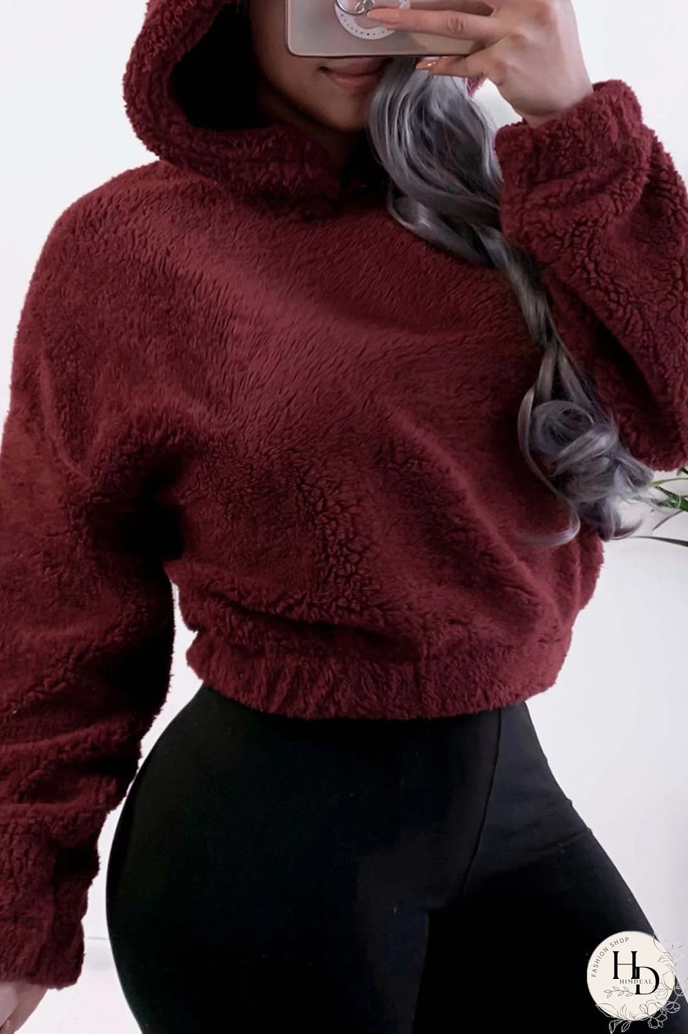 Brown Fashion Casual Solid Basic Tops