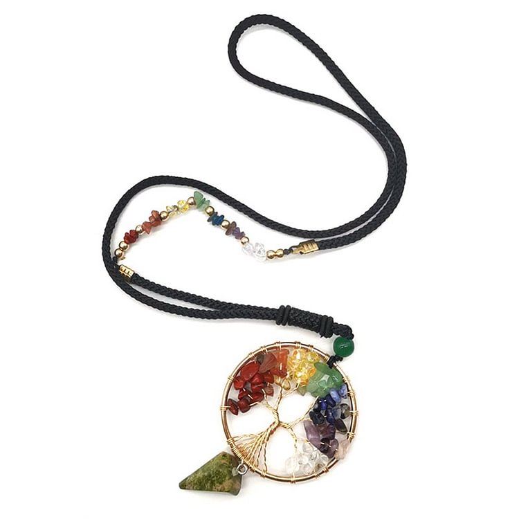 Chakra Tree Of Life Healing Protection Pendant Necklace