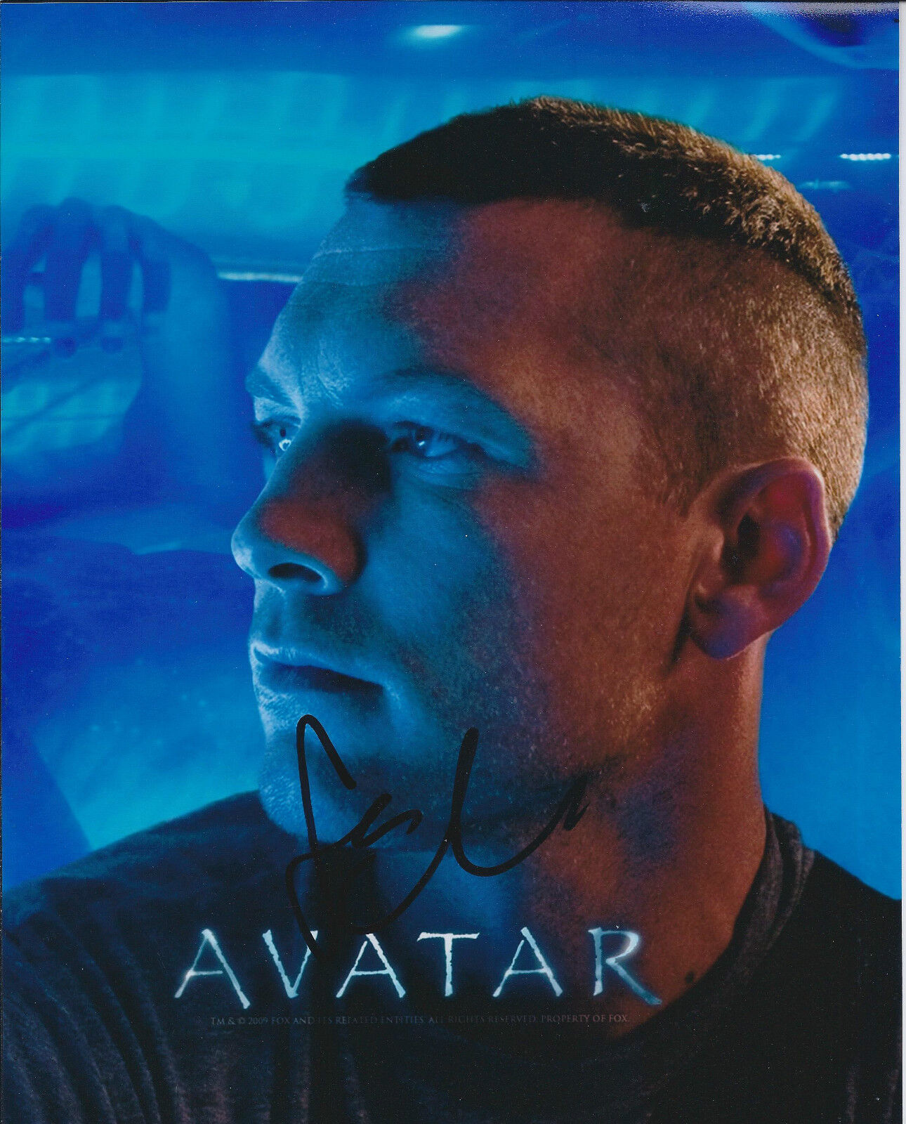 Sam WORTHINGTON SIGNED Autograph 10x8 Photo Poster painting AFTAL COA AVATAR Jake Sully