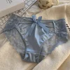 Men's Sexy Satin Transparent Hollow Lace Panties