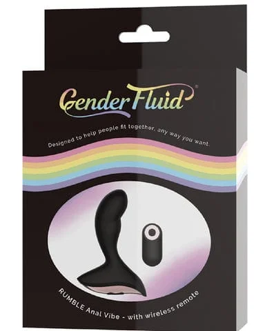 Pornhint Gender Fluid Rumble Vibrating Anal Plug With Remote