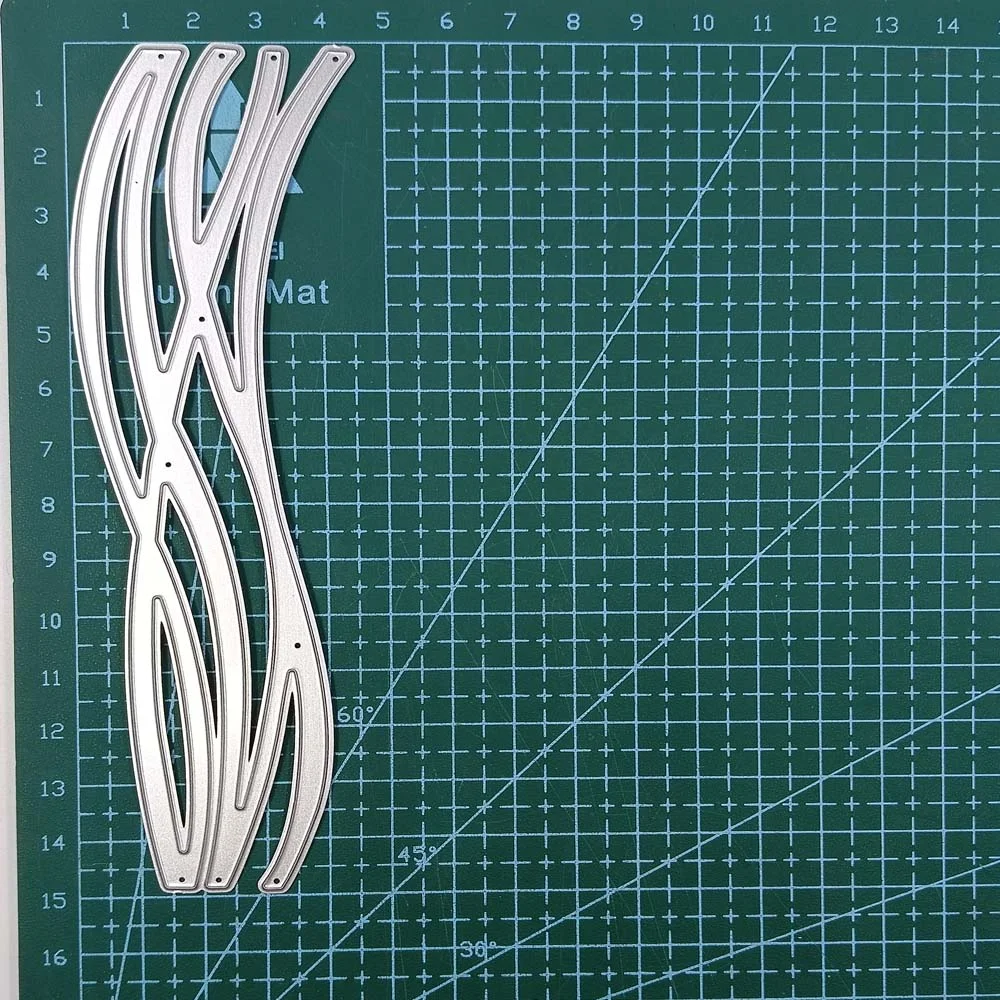 Nigikala Cutting Dies Scrapbooking Wavy Line Border Embossing Stencil Handcraft Embossing Die Stencil Album