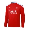 2025/2026 Psg Paris Saint-Germain Half-Pull Training Suit Red Set