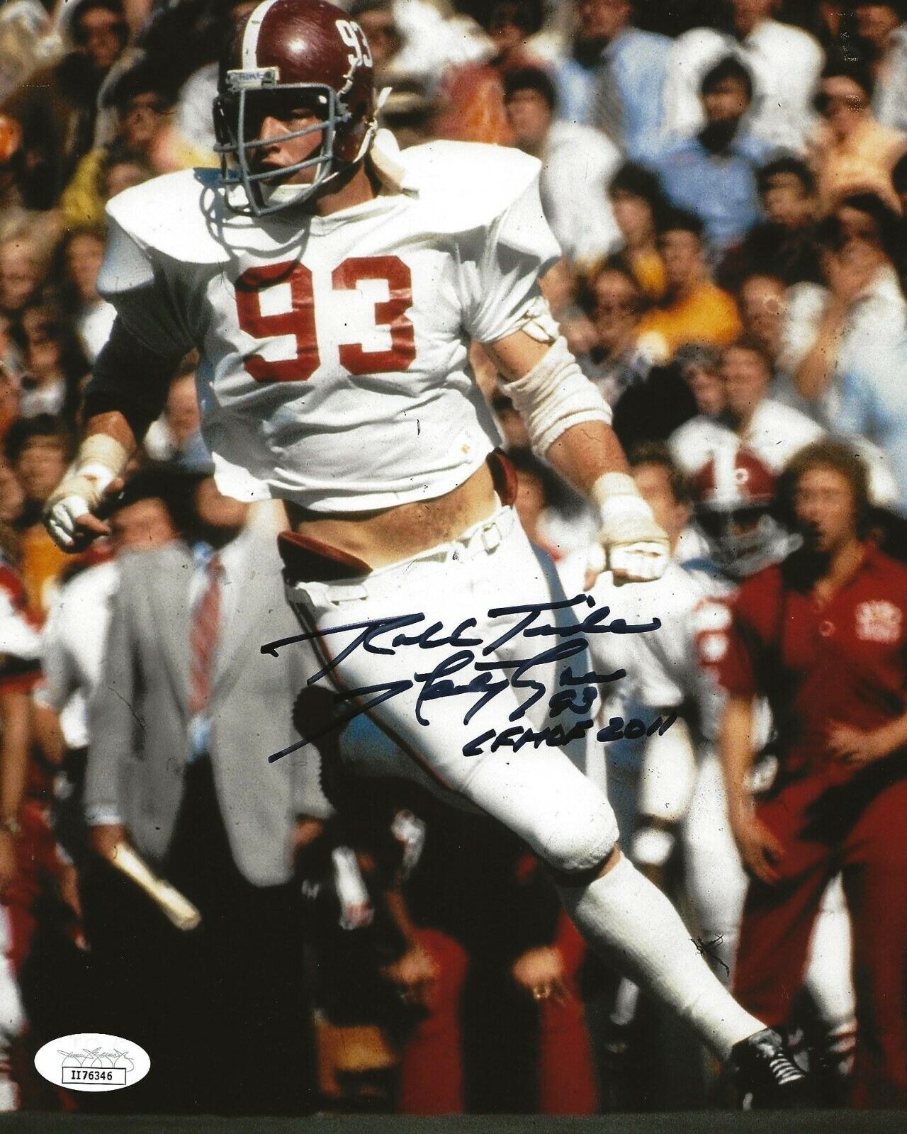 Marty Lyons New York Jets signed Alabama Crimson Tide 8x10 Photo Poster painting autographed JSA