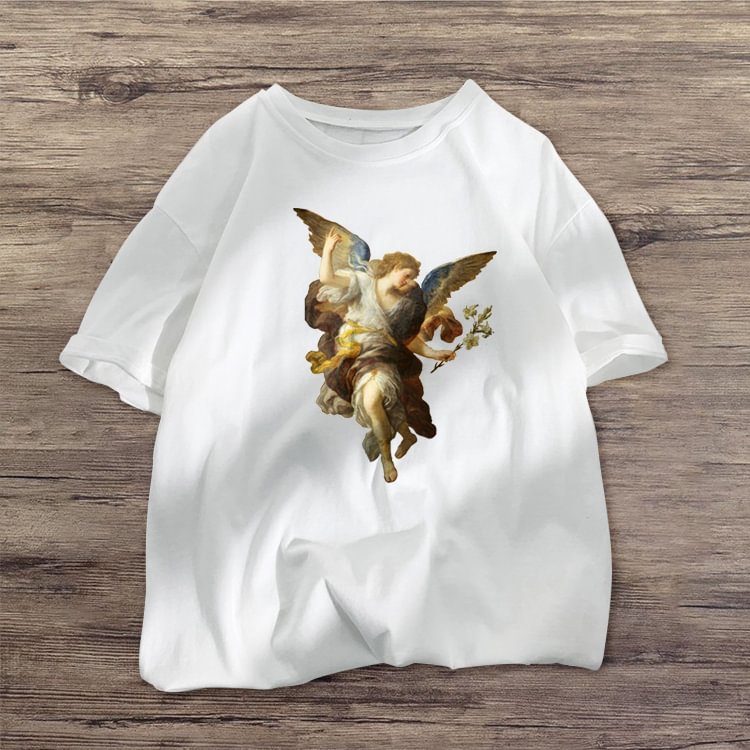 Retro fashion casual short-sleeved T-shirt