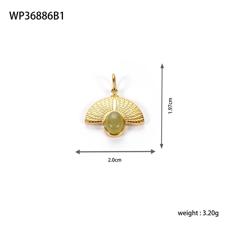 1 Piece 20*19.7mm 304 Stainless Steel Geometric Pendant Jewelry Accessories