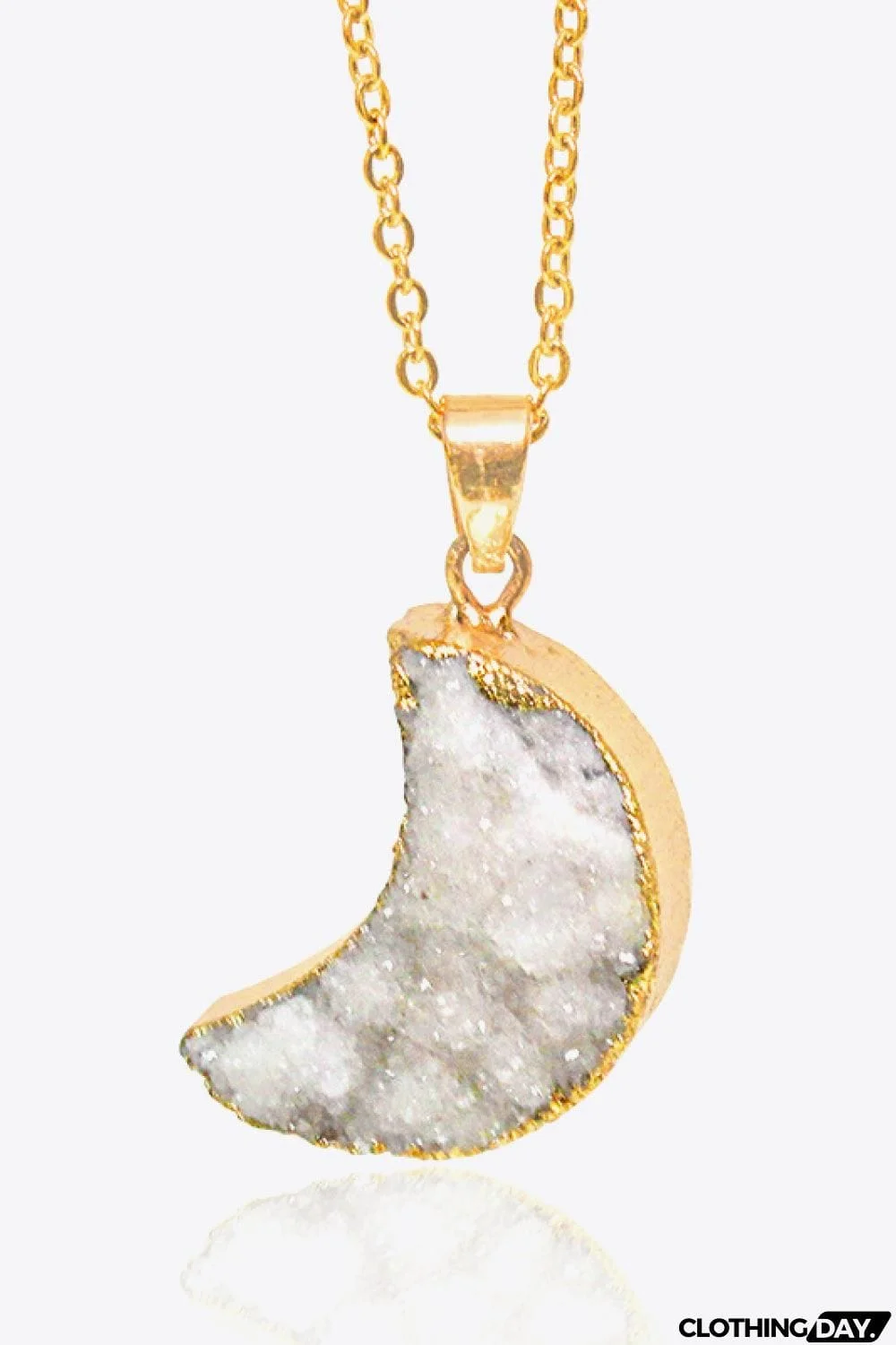 Moon Druzy Pendant