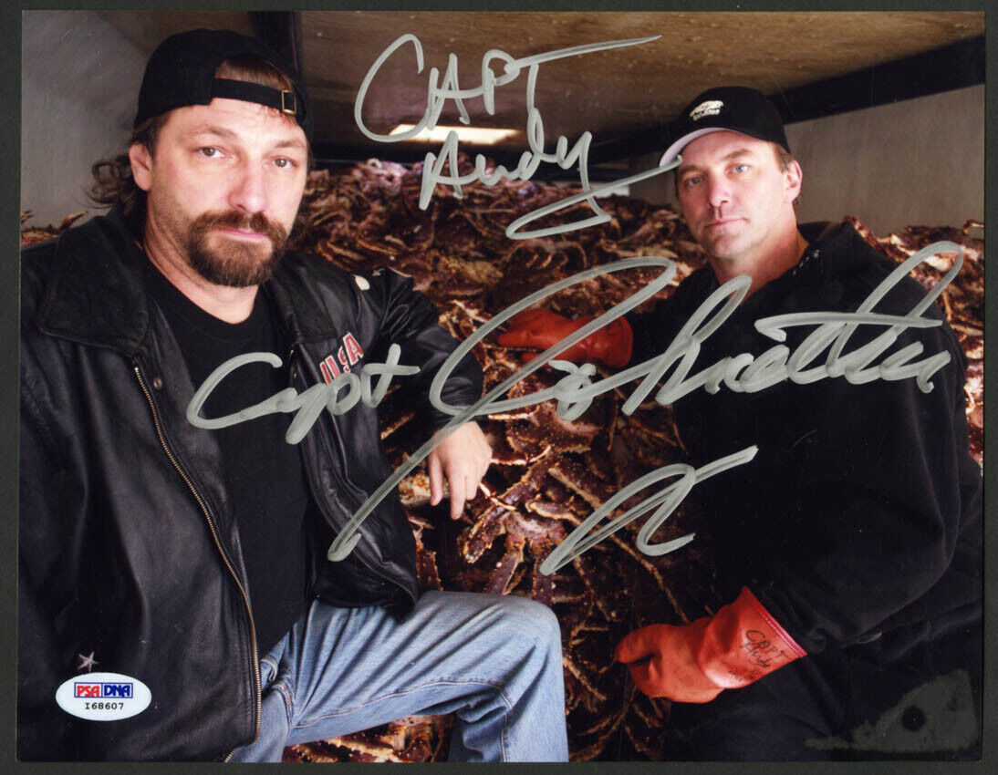 Johnathan Andy Hillstrand SIGNED 8x10 Photo Poster painting Deadliest Catch PSA/DNA AUTOGRAPHED