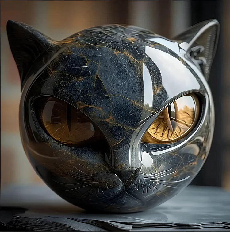 🔥LAST DAY 50% OFF🐈‍⬛Luxury Black Cat Stone Sculpture – Elegant Home Décor & Gift-Ready Art Piece 