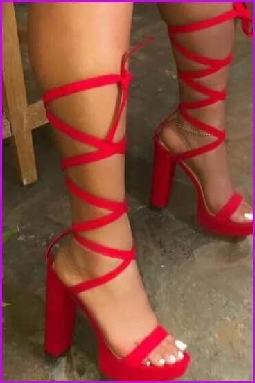 Strap High Heel Sandals
