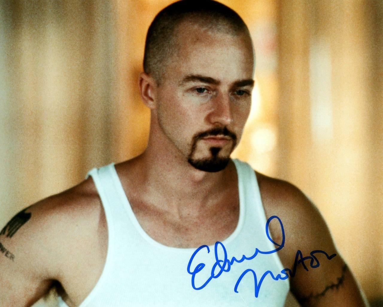 EDWARD NORTON American History X SIGNED AUTOGRAPHED 10 X 8