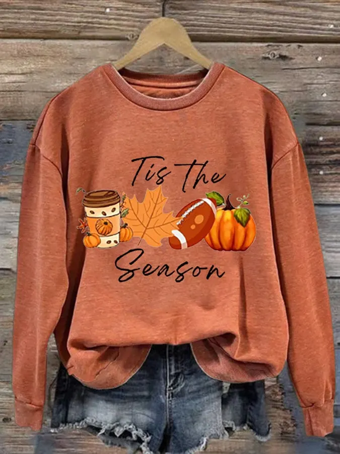 Women's Fall is the Season Printed Sweatshirt 