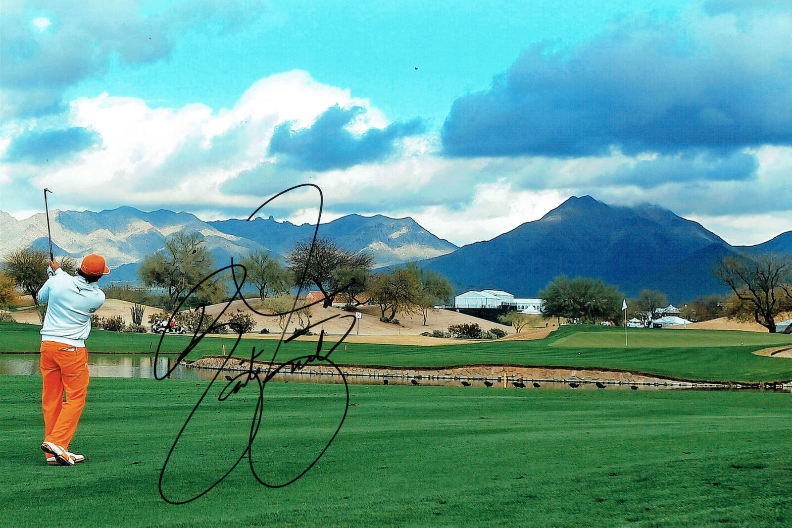 Rickie FOWLER SIGNED Autograph 12x8 Photo Poster painting 1 AFTAL COA Golf USA Ryder Cup Player