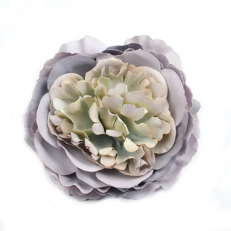 50/100pcs 8cm Large Peony Artificial Silk Flower Head For Wedding Party Decoration Diy Scrapbooking Christmas Items Fake Flowers