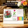 2027 Flowers DIY 12-Month Diamond Art Desk Calendar Creative Design