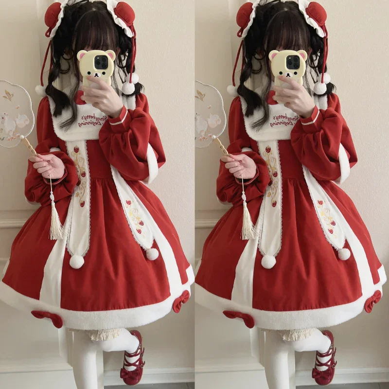 New Year's Red Lolita Dress