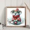 Winter Koala - 18CT Stamped Cross Stitch - 30*30cm - Animal Xmas