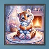 Diamond Painting-DIY Full Round Drill Tiger And Bear Toy