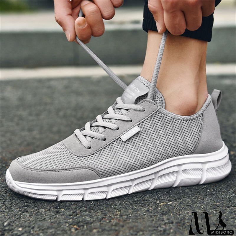 MidiSono - Large Size Cozy Modern Running Sports Sneaker for Men