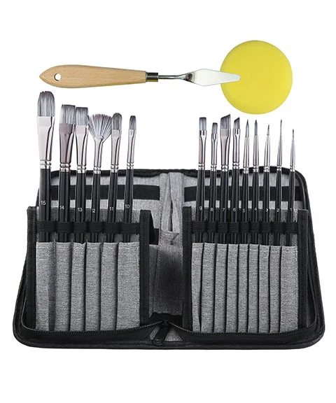 18 Pcs Multifunctional Art Paint Brush Set-Himinee.com