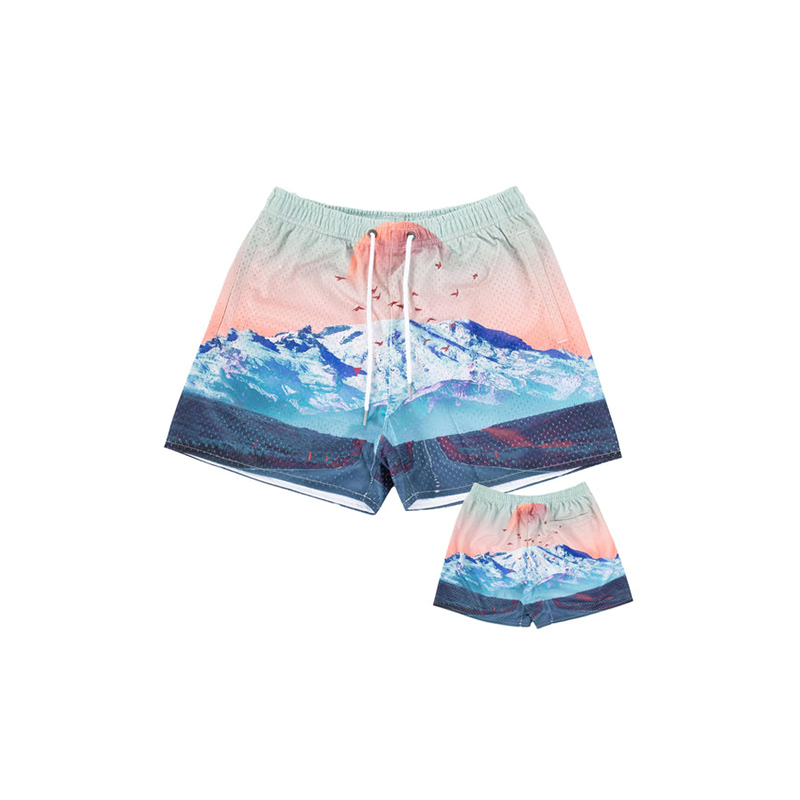 Loveciss®/ “ Mystic Mountains” Street Fashion Hip Hop Mesh Shorts