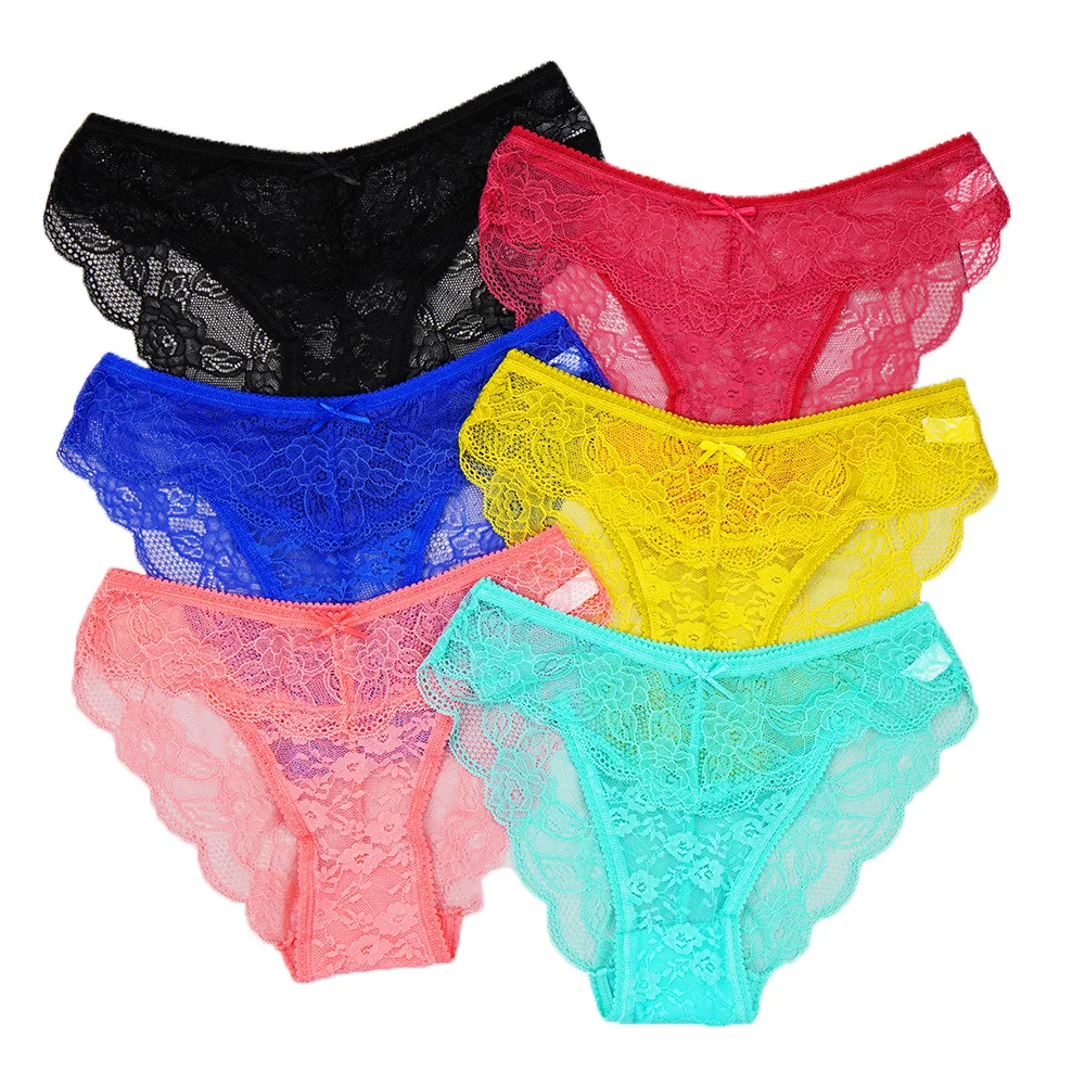 Billionm Women's Underwear Sexy Lace Briefs Transparent and Breathable Panties Lenceria Sexi Para Mujer