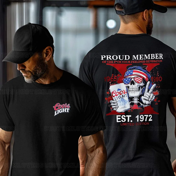 Custom Gen X Coors Light T-shirt 