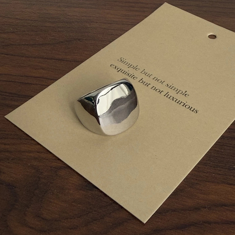 Hip-Hop Commute Geometric Copper Plating Open Rings