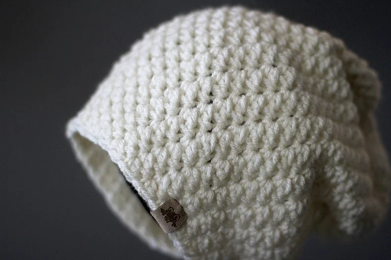 CROCHET PATTERN - Rainer Crochet Slouchy Hat Pattern - Striped Crochet Slouchy Hat Pattern - Easy Crochet Pattern - Striped Crochet Hat