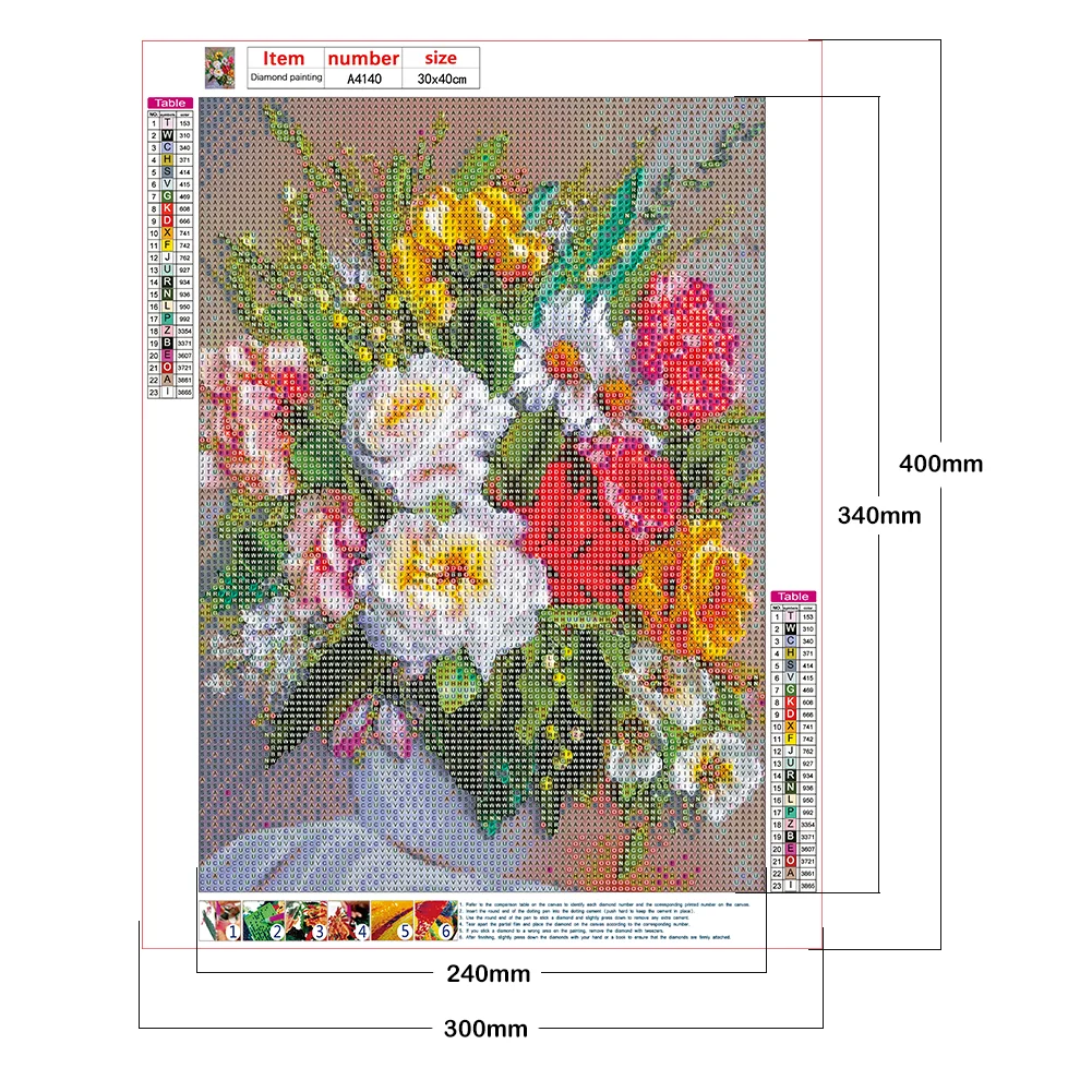 Diamond Painting - Full Round Drill - Bouquet(30*40cm)