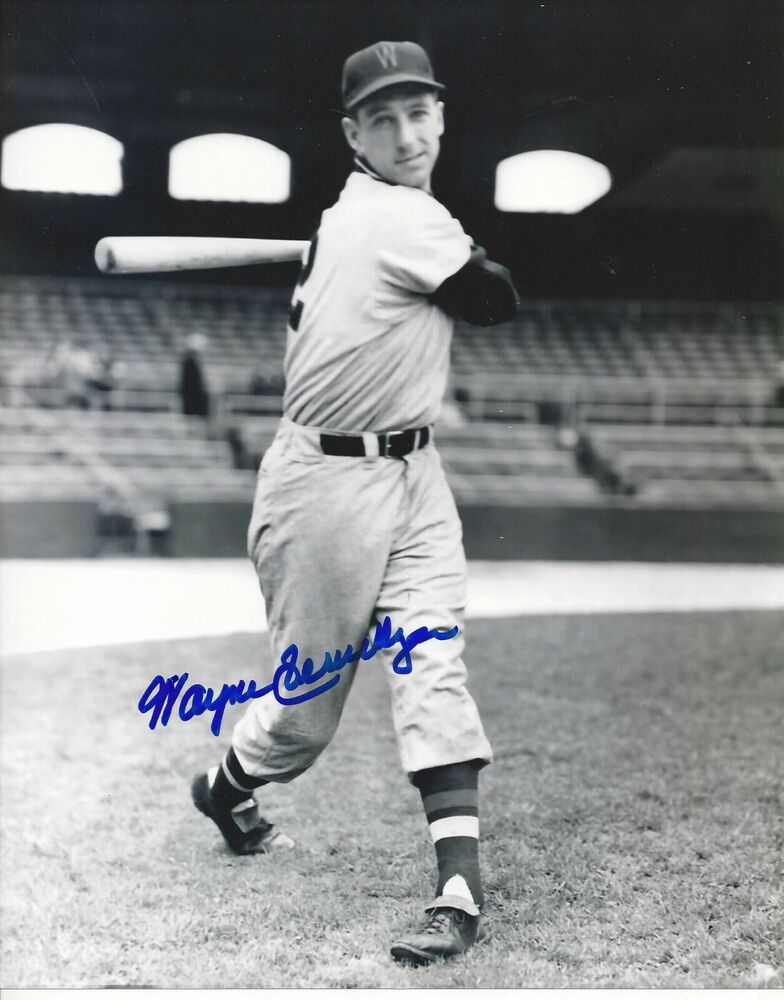 Wayne Terwilliger Autographed 8x10 Washington Senators  #9