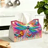 DIY Diamond Painting Creative Design Leather Handmade Tissue Holder Rhinestones Decorative Tissue Box Craft Kits