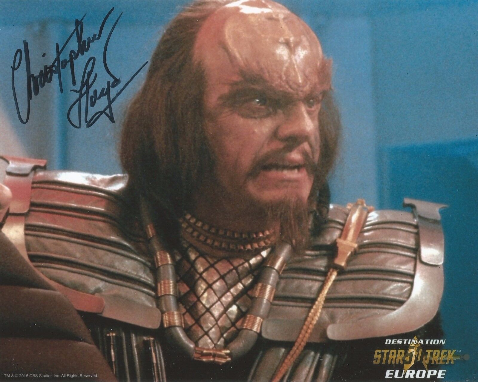 Christopher Lloyd Signed Star Trek 10x8 Photo Poster painting AFTAL