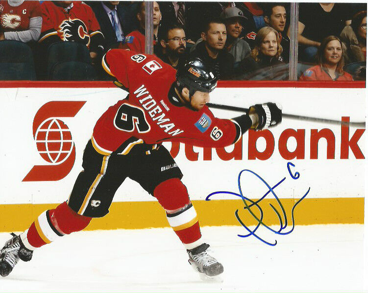 Calgary Flames Dennis Wideman Autographed Signed 8x10 Photo Poster painting COA A