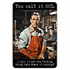 Funny Warning - Vintage Metal Signs(12*16Inch) - Warning