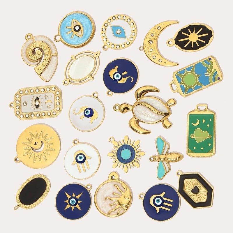 3 PCS/Package 18 * 20mm 18 * 22mm 304 Stainless Steel Geometric Heart Shape Jewelry Accessories Pendant