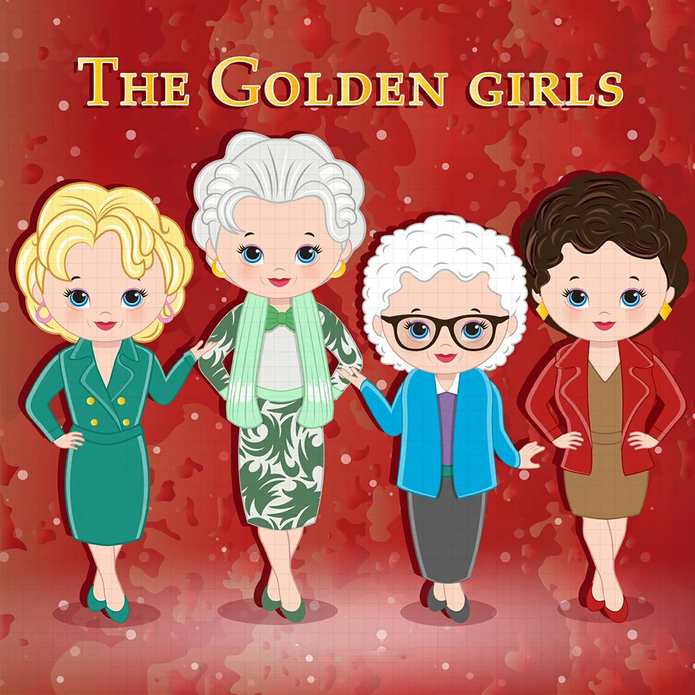 The Golden Girls DIY 5D Full Round Drill Diamond Painting