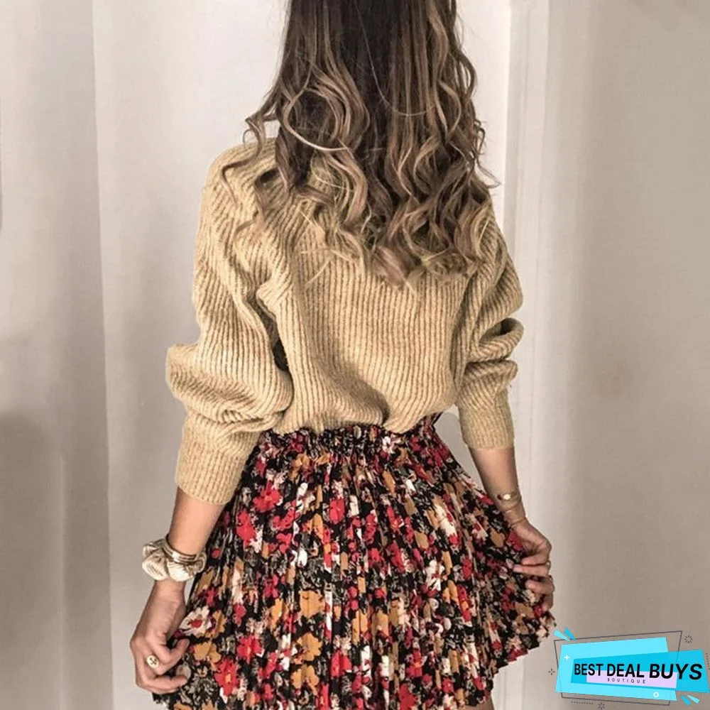 High Neck Winter Casual Sweaters