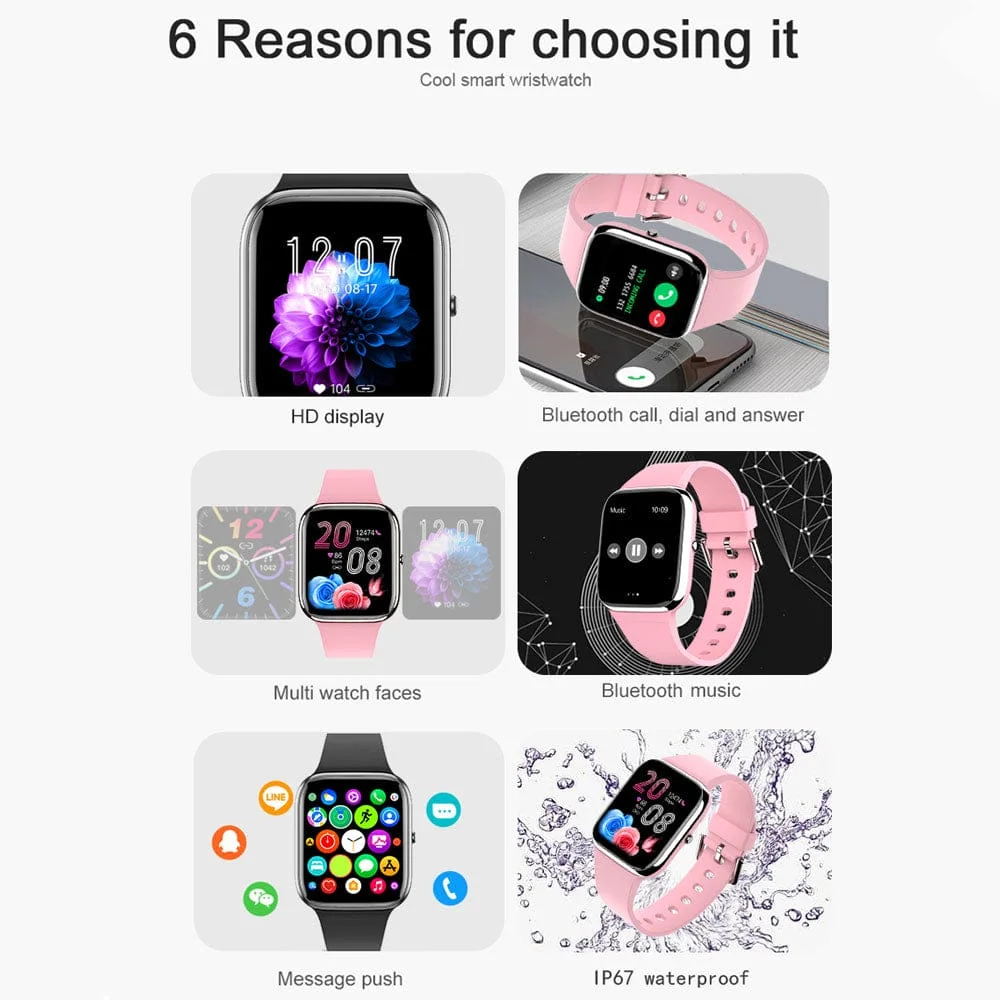 BCY9Pro Blood Sugar Blood Pressure Heart Rate Blood Oxygen Monitoring Bluetooth Talk Play Music Health Waterproof Smartwatch – Hot Sale 50% Off