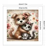 (Multi-Style) Colored Pencil Cat And Dog-11CT Stamped Cross Stitch 45*45cm/17.72*17.72in