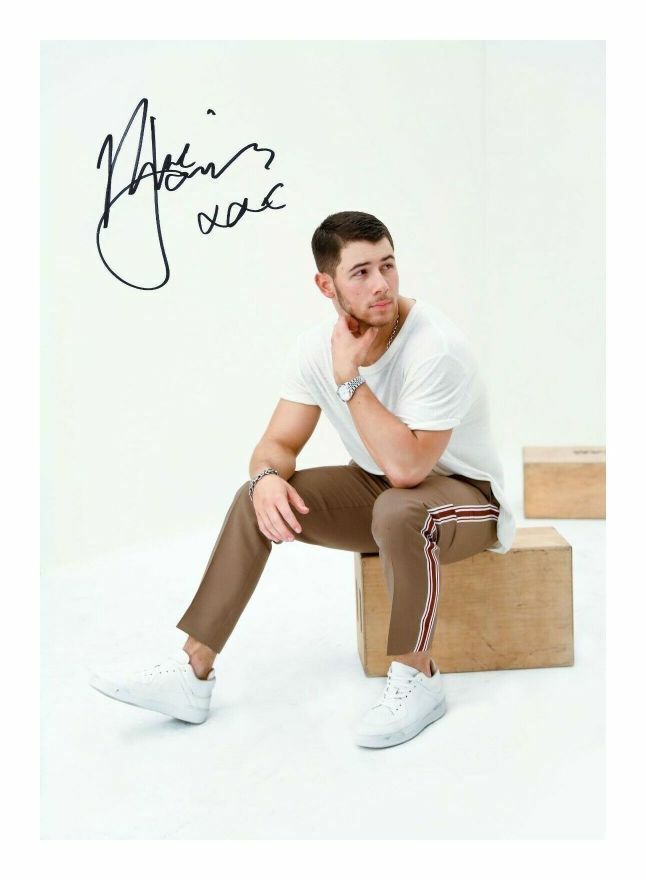 NICK JONAS AUTOGRAPH SIGNED PP Photo Poster painting POSTER