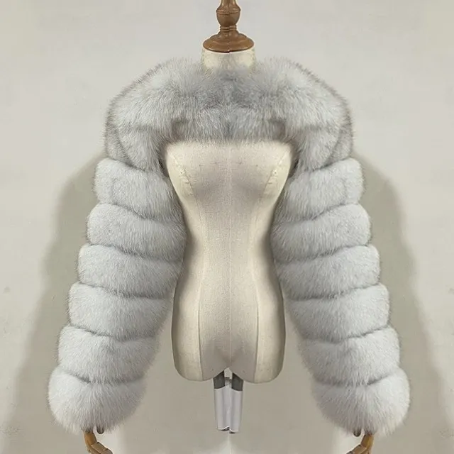 Fashionable Autumn And Winter Women's Cape Fur Coat